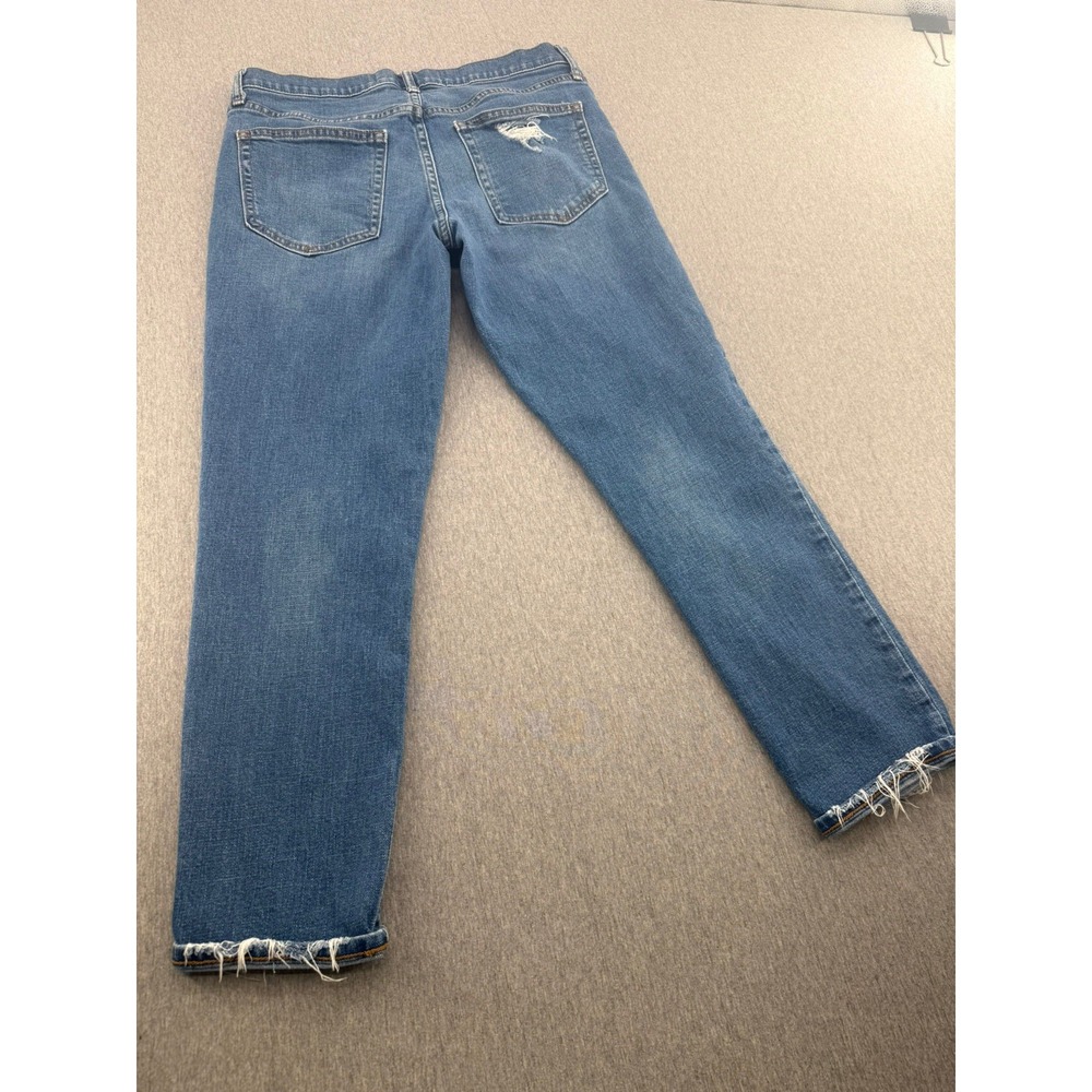 Gap Jeans Women's 28 Blue Best Girlfriend Distressed Denim - Picture 3 of 15